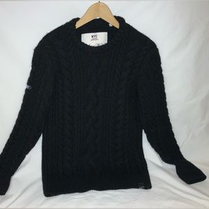 NYC Superdry Superknit XL Sweater Black